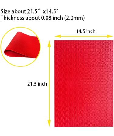 Unikstep Rubber Sheet 21.5x14.5 for Shoe Sole Repair & DIY Gasket Seal - Anti-Slip Cushion in Red S Pattern - Buy Online on GoSupps.com
