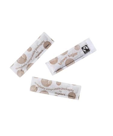 Vegware Compostable Fairtrade Brown Sugar Sticks (Pack of 1000)