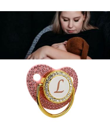 Shop Gold Color Rhinestone Baby Pacifier - Lightweight & Ergonomic - Perfect for International Shipping - Buy Online on GoSupps.com