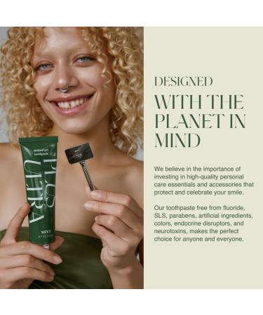 Plus Ultra Organic Fluoride-Free Gel Toothpaste in Aluminum Tube | Eco-Friendly, SLS Free | Made with Aloe, Peppermint, Bamboo Extract | for Sensitivity & Whitening | Made in USA, 4.7oz (Pack of 2) 2 Pack - Buy Online on GoSupps.com