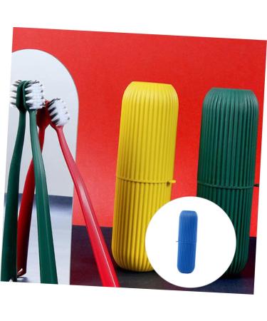 Minkissy Toothbrush Covers 8 Pack Blue Plastic for Sensitive Gums Travel & Whitening | Ideal Cleaning Solution for Households - Buy Online on GoSupps.com