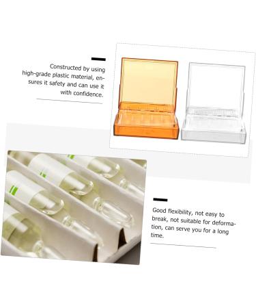 Clinic Syringe Case Holder 2pcs Box Syringe Plastic Storage Box Plastic Stand Injection Carrying Case Storage Box Injection Box Injector Storage Box Injectors Storage Box Supplies Assorted Color 7.2X7.2X1.5cm - Buy Online on GoSupps.com