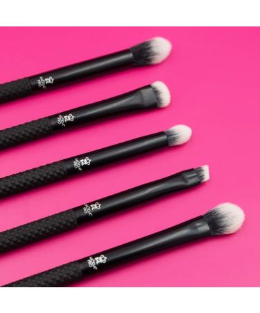 Buy MODA Pro 5pc Deluxe Eye Makeup Brush Kit - Shader Crease Detail Smudger & Liner Brushes (Black) - International Shipping Available - Buy Online on GoSupps.com