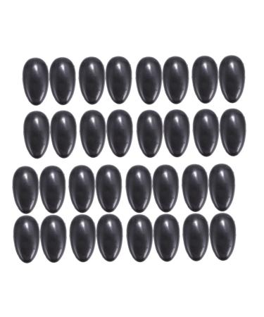 FRCOLOR 50 Pair Ear Protectors for Hair Dryer Heat Hair Styling Tools Hair Coloring Ear Cover Ear Covers for Shower Hairdressing Ear Covers Silicone Earplugs Ear Muffs Accessories Hair Dye 7.5x4cm Black