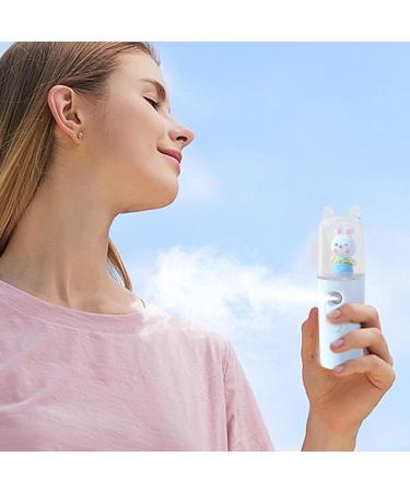 Nanoes Mister Handy Handheld Portable Facial Nanoes Mister Sprayer - Eyelash Aftercare Tool - Rechargeable Face Steamer for Lash Salon Make-Up & Skincare Treatments Sreeka White - Buy Online on GoSupps.com