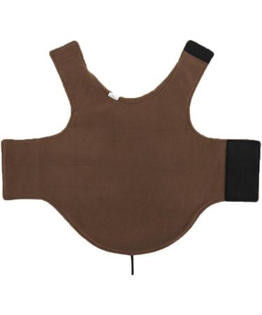 Warm XXL Brown Ecent Winter Coat for Dogs - Fleece Dog Jacket for Cold Weather - Buy Online on GoSupps.com