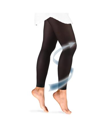 Buy Truform Women's 20-30 mmHg Medical Compression Tights - Footless Opaque Shapewear Support Pantyhose Black Small - International Shipping Available - Buy Online on GoSupps.com