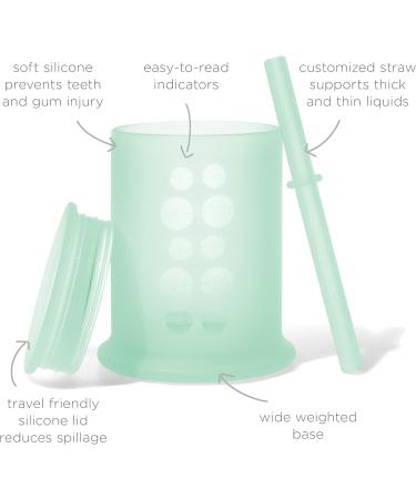 Olababy Silicone Training Cup with Straw Lid (Mint) + Baby Nail Trimmer Bundle - Buy Online on GoSupps.com