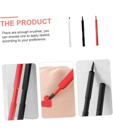 Gogogmee 3pcs Retractable Lip Brush Lipstick Applicator Lipstick Brush Lip Mask Brush Lipstick Lip Mask Applicator Lip Balm Brush Makeup Tool Eyeshadow Makeup Brush Cosmetics Brush - Buy Online on GoSupps.com