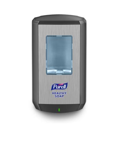 PURELL Brand HEALTHY SOAP Mild Foam CS6 Starter Kit  1-1200 mL Brand Healthy SOAP Mild Foam Refill + 1 CS6 Graphite Touch-Free Soap Dispenser (Pack of 1)   6574-1G - Manufactured by GOJO  Inc.