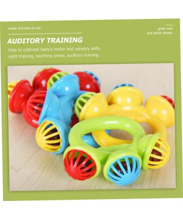 Ibasenice 15 STK Hand Bell Baby Toys - Soothing & Gripping Plastic Toys for Newborns - International Shipping Available - Buy Online on GoSupps.com