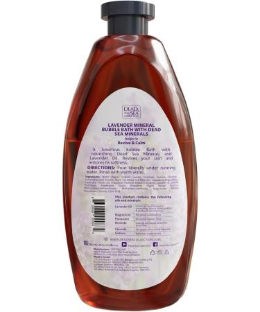 Dead Sea Collection Bubble Bath for Women and Men - with Lavender Oil and Pure Minerals - Nourishing and Moisturizing Skin - Pack of 2 (2000 ml) - Buy Online on GoSupps.com