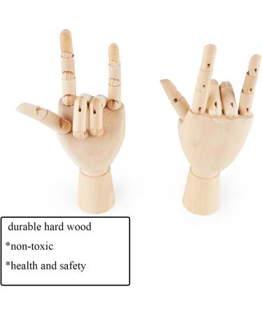 Wooden Articulated Left/Right Hand Figure Manikin Set for Drawing, Sketching, Painting - Fashionclubs - Buy Online on GoSupps.com