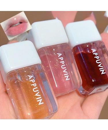 Sitovely 3PCS Moisturizing Lip Oils Plumping Lip Gloss Transparent Lip Gloss Transparent Lip Plumping Lip Gloss Shimmering Lip Balm for Lip Care