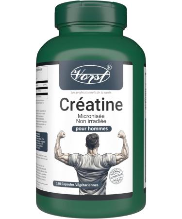 Vorst Creatine Supplement for Men 180 Vegan Capsules | Monohydrate Micronized Non Irradiated | Pills for Adults of All Ages | 1 Bottle 180 count (Pack of 1) - Buy Online on GoSupps.com