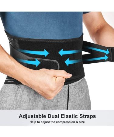 Double Pull Back Lumbar Belt - Orthopedic Waist Trainer for Men & Women | Spine Decompression Corset for Back Pain Relief | Available in Black (S XL) - Buy Online on GoSupps.com