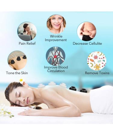 12pcs Silicone Cupping Therapy Set | Professional Vacuum Cups for Anti Cellulite Massage and Pain Relief - Buy Online on GoSupps.com
