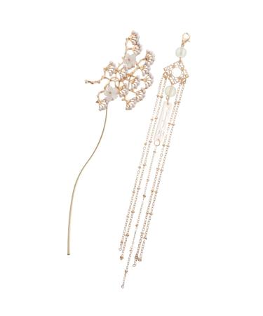 Frcolor vintage hair-sticks flowers hair chinese chinese hemp chignon pin traditional headgear for bridal hair accessories
