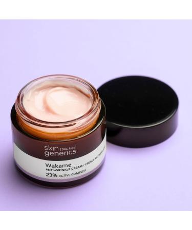 Skin Generics - Anti-Wrinkle Facial Cream 50 ml - 23% Wakame Extract - Facial Cream for Women with Hyaluronic Acid and Vitamin E - Reduces wrinkles and expression lines Anti-Wrinkle Cream - Buy Online on GoSupps.com