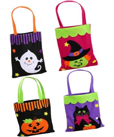 STOBAZA Pumpkin Bag 12 Pcs Candy Bags Trick or Treat Bags Halloween Bag Halloween Tote Bag Decorations Handheld - Buy Online on GoSupps.com