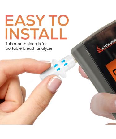 Alco Prevention Canada Portable Breathalyzer Mouthpieces for APC80 OR APC90 Breath Alcohol Tester (Pack of 20) - Easily Install Breath Analyzer Mouthpiece - Buy Online on GoSupps.com