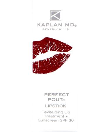 KAPLAN MD Perfect Pout Lipstick - Sunset Rodeo | SPF 30 Revitalizing Treatment & Sunscreen | Wine-Burgundy Shade - Buy Online on GoSupps.com