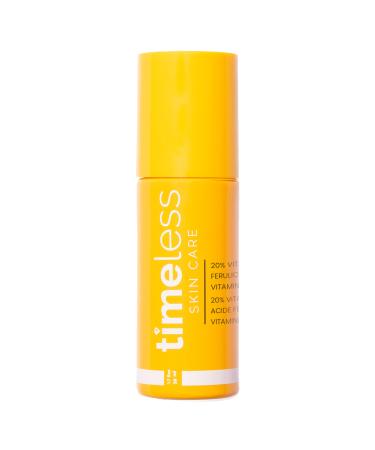 Timeless Skin Care Vitamin C Serum with Vitamin E & Ferulic Acid - 20% Vitamin C Brightening Serum - Face Serum for Oily & Dry Skin - Fragrance-Free Serum for Skin Care - 50ml 1.7 oz