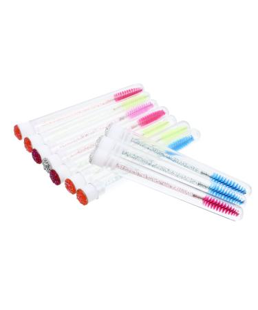 Healvian 10pcs Mascara Wand Tube Refillable Tubes Lipgloss Makeup Tool Kits Refillable Mascara Tube Plastic