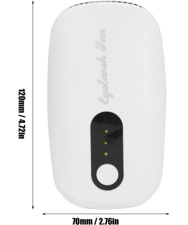 Refraded Mini USB Fan for Eyelash Extensions | Portable Hair Dryer for Lashes | Pro Eyelash Extension Glue Dryer (White) - Buy Online on GoSupps.com