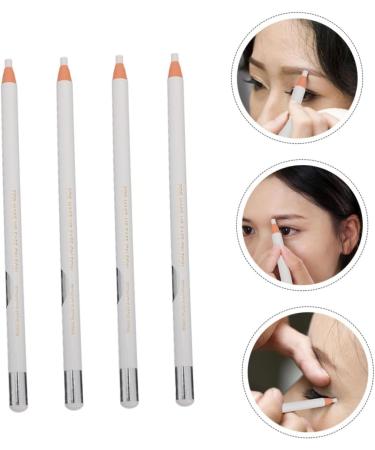 WOONEKY 4pcs White Line Drawing Eyebrow Pencil Makeup Eyeliner Tool Eye Liner Pens Makeup Tool Make up Kit - Buy Online on GoSupps.com