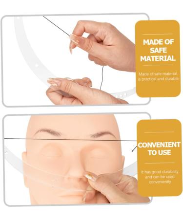 Angoily 1 set Acrylic Positioning Ruler Balance Tool Bow Eyebrow Kit Level Bow-shaped Shaping Auxiliary - Buy Online on GoSupps.com