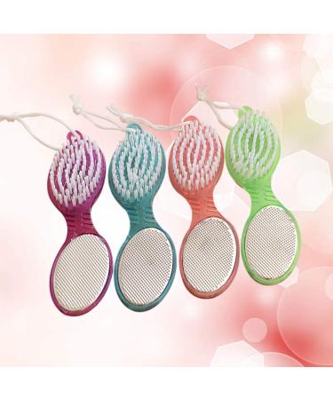 4-in-1 Foot Pumice Stone & Nail Scrubber - Ultimate Pedicure Tool for Smooth Feet & Clean Nails - Buy Online on GoSupps.com