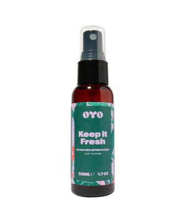 OYO Keep It Fresh Intimate Hydrating Mist for Women Post Shave Spray for Bikini Line & Underarms Soothing Aloe Vera Mist for Sensitive Skin 50 mL
