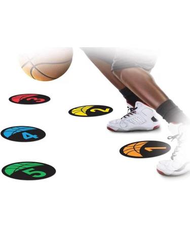 MUSKULO MONSTRO Basketball Spot Marker 5 or 10-Pack with Carrying Bag - 9 Inches, Anti-Slip Rubber, Colorful Field Training Markers 1-10 - Buy Online on GoSupps.com