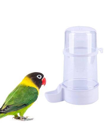 YJJKJ Pet Bird Water Feeder, 13.5 Oz Parrot Water Dispenser, Bird Cage Suspended Automatic Water Dispenser for Parakeet Budgie Lovebirds Cockatiel 1PCS