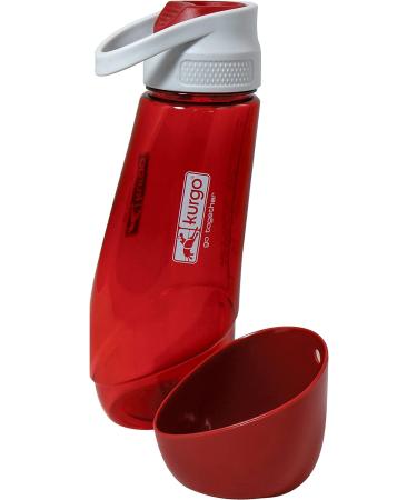 Kurgo Gourd Dog Water Bottle & Bowl - PVC & BPA Free 750ml/250ml Red - Ideal for Dogs on the Go! - Buy Online on GoSupps.com