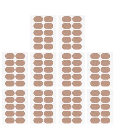 FOMIYES Blister Prevention for Heels 10 Sheets Moleskin Tape Adhesive Pads Heel Stickers Blister Prevention Pads Breathable Pre- Cut Foot Care Cushion for Feet Fabric Padding Blister Tape Feet