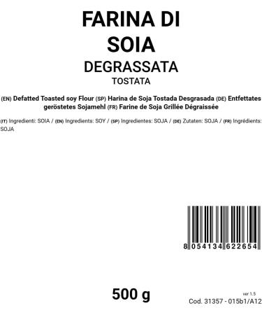 Bongiovanni natural quality soy flour roasted 500 g - Buy Online on GoSupps.com