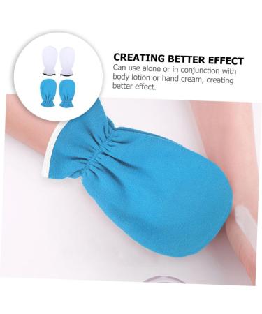 2paires De Soin Exfoliant R utilisable Lot Mitaines Pour Th rapie Paraffine Et Hydratation Des Mains Et Bleu Blanc - Buy Online on GoSupps.com