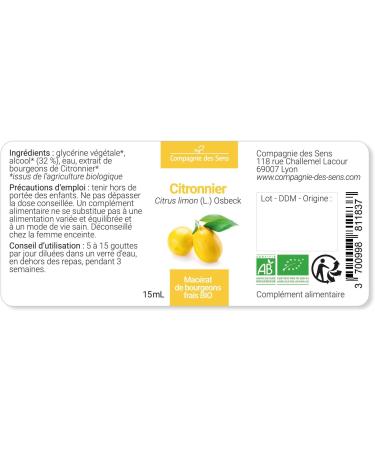 LEMON TREE - 30mL - Organic Bud Macerate - Buy Online on GoSupps.com