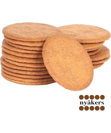 Nyakers Pepparkakor Swedish Ginger Snaps Vegan Cookies Dairy-Free Snacks Gourmet Cookies Food Gift for Christmas Thanksgiving Packed in Beautiful Tin - 26.45oz Sold by Essential Products - Buy Online on GoSupps.com