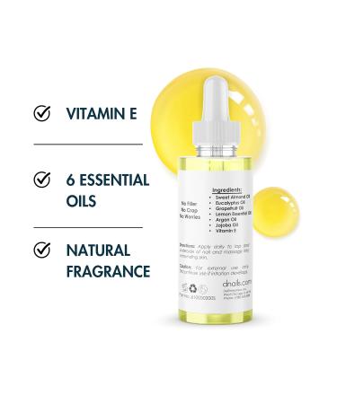 Buy DeEnti Jojoba Cuticle Oil - 2oz Lemon Scented Nail Hydrating Repair Oil | Vitamin E & Professional Salon Quality Manicure Supplies - Buy Online on GoSupps.com