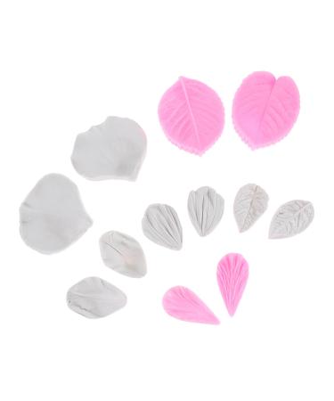 Zerodeko 6pcs Resin Epoxy Silicone Molds DIY Flower Mold Baking Mold/Cake Mold Fondant Mold Double Sided