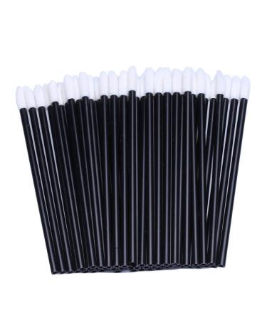 OKDEALS 100 Disposable Lip Brushes - Lipstick Gloss Wands Applicator Kits | Black Makeup Tools for Beauty Professionals - Buy Online on GoSupps.com