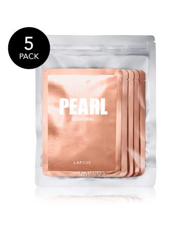 Lapcos Pearl Brightening Daily Skin Beauty Mask - 5 Sheets (0.81 fl oz each) for Radiant Skin - Buy Online on GoSupps.com