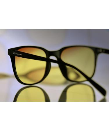 NightRaven Night Driving Glasses - Dual-Zone Anti-Glare Lens Technology in Matte Black | Optimal Vision & Comfort - Buy Online on GoSupps.com