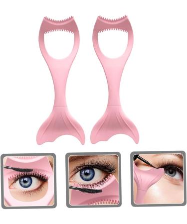 Healeved 8 Pcs Mascara Brush Lash Tool Eyeliner Aid Makeup Lipstick Mascara Eyelash Shield Pink - Buy Online on GoSupps.com