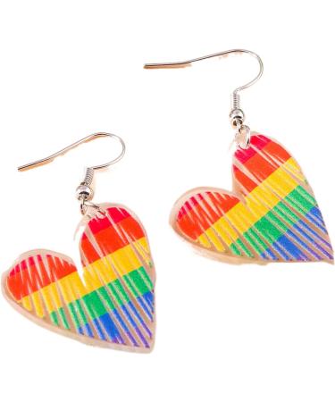 Feyley Earrings - Acrylic Pendant Earrings for Women | Lightweight Cartoon Fashion Jewelry for Everyday & Casual Dates | Colorful Rainbow Design - Buy Online on GoSupps.com