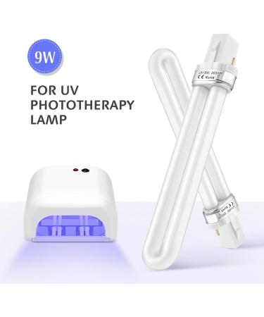 SEWACC 4pcs Replacement 9 365nm Lamp Bulb Tube Nail UV Lamp Tube UV Led Nail Lamp Tube for Nail Art Dryer UV Lamp Light - Buy Online on GoSupps.com