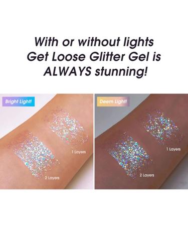 Liquid Chunky Shimmer Body Glitter Gel 4 Color Sequins Glitter Gel for Face Hair and Body Makeup  Long Lasting and Waterproof Liquid Sequins Glitter for Women and Girls.(01) L01 - Buy Online on GoSupps.com